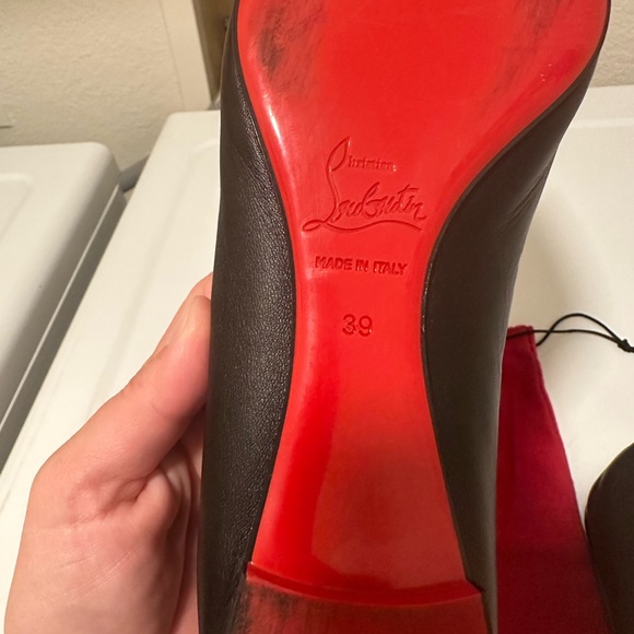 Christian Louboutin black flats, size 39 (fit like size 8 to me) - Picture 5 of 12